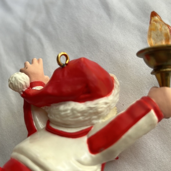 COPY - Vintage 1988 Olympic Santa Claus Go for the Gold Christmas tree ornament… - Picture 5 of 16